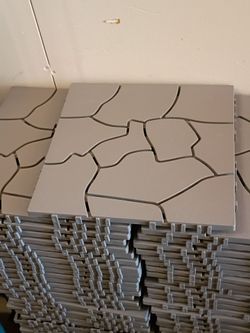 72 PC  -11.5 in. x 11.5 in. Outdoor Interlocking Polypropylene Patio and Deck Tile Flooring in Stone Grey