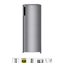 LG 6.0 cu. ft. Single Door Refrigerator with Inverter Compressor and Pocket Handle in Platinum Silver
