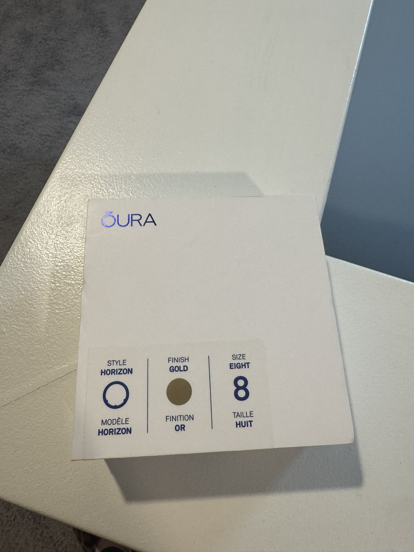 OURA Ring 3 Gold Size 8