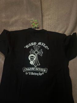Large bapexchromehearts tee shirt