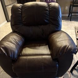 Leather recliner