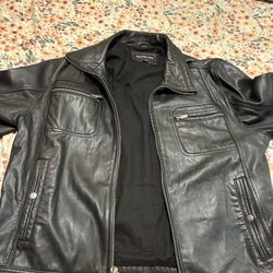 Men’s Large Michael Kors Leather Jacket