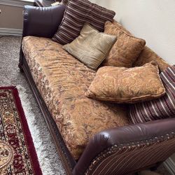 From Bell Furniture Sofa With Cushions. Sofa Love Seat And King Chairs