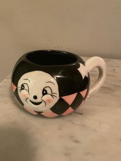 Johanna Parker moon shooting star collectible rare black background in harlequin Ceramic Mug