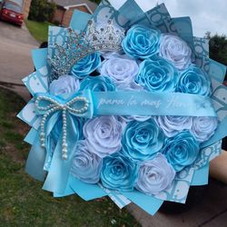 Ramo de liston muy bonito para cualquier ocasión Mándeme mensaje si tiene preguntas aga su pedido ahora