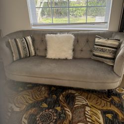 Modern Chesterfield Loveseat