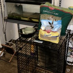 Cage, Turtle, 40 Gallon Tank, And Rack
