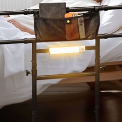 Adult Safety Adjustable  Bed Rail, Storage Pocket,Motion Sensor Light,Foldable . NEW