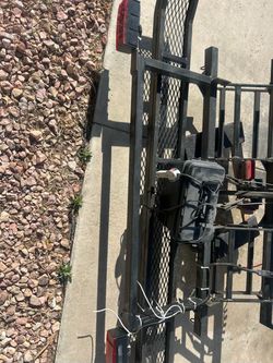 hitch mounted motorcycle carrier black