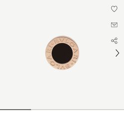 Bulgari Rose Gold And Black Earring Onyx 