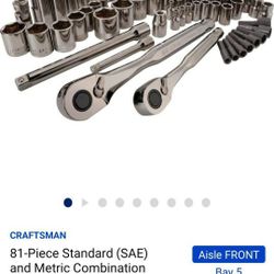 81 Pcs CRAFTSMAN BOX 