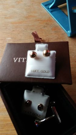 Gold ball earnings 14 K GOLD