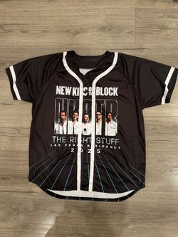 New Kids On The Block Las Vegas Residency 2025 Boy Band Baseball Jersey Men’s Size Large