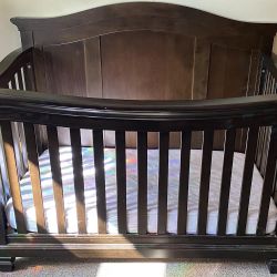 Heritage Baby Maple Wood Convertible Crib