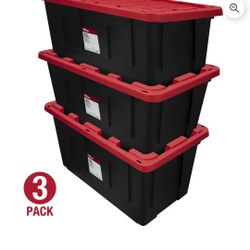 3 Pack 40 Gallon Storage 