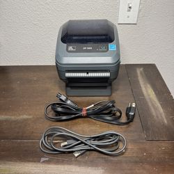 Zebra ZP505 Monochrome Thermal Label Printer with USB Cable and Power Cord