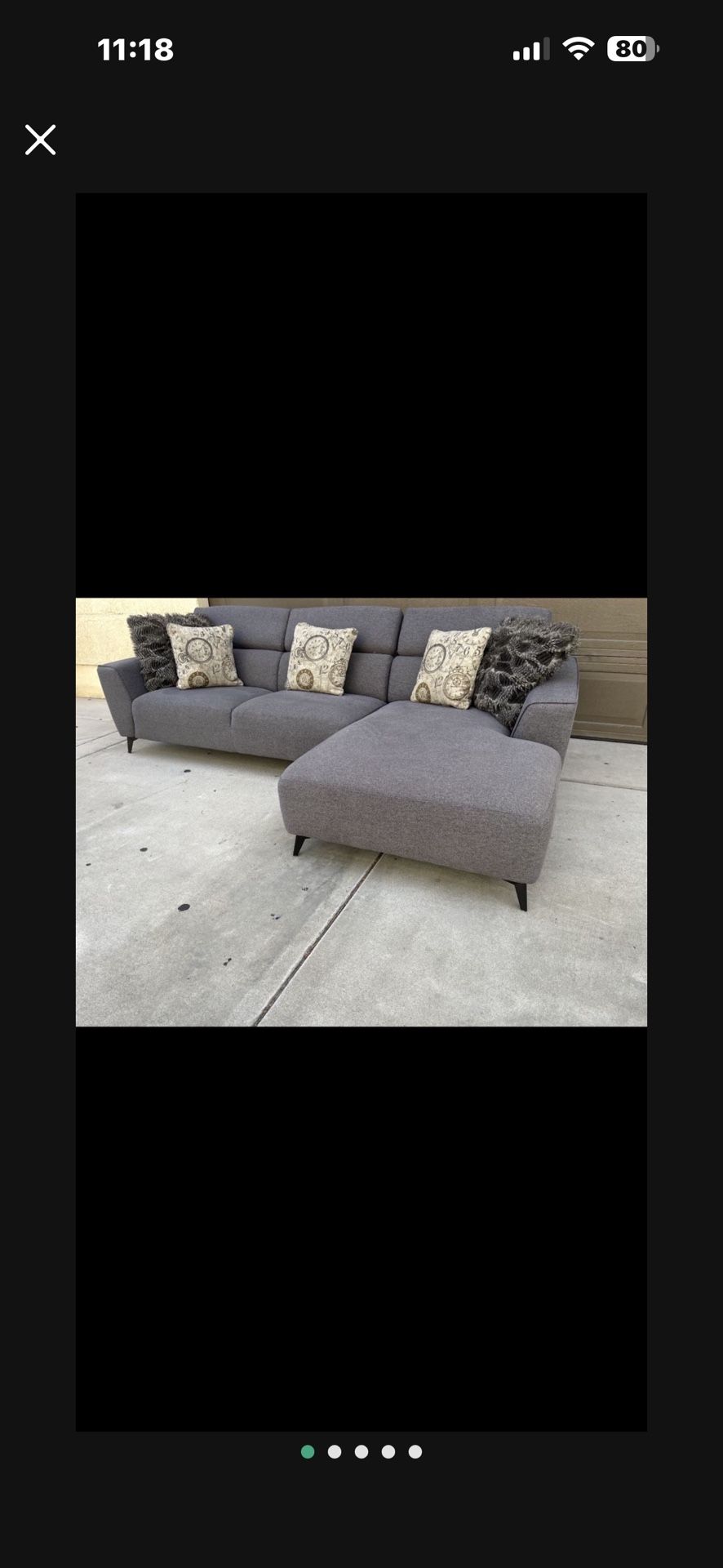 sectional Couch Excellent Living Space Is No Stain Ripped Burnt Pet Free