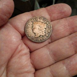 1822 Large Cent Coin, 202 Years Old