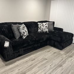 Brand New Super Plush Ashley Midnight Madness Sectional 