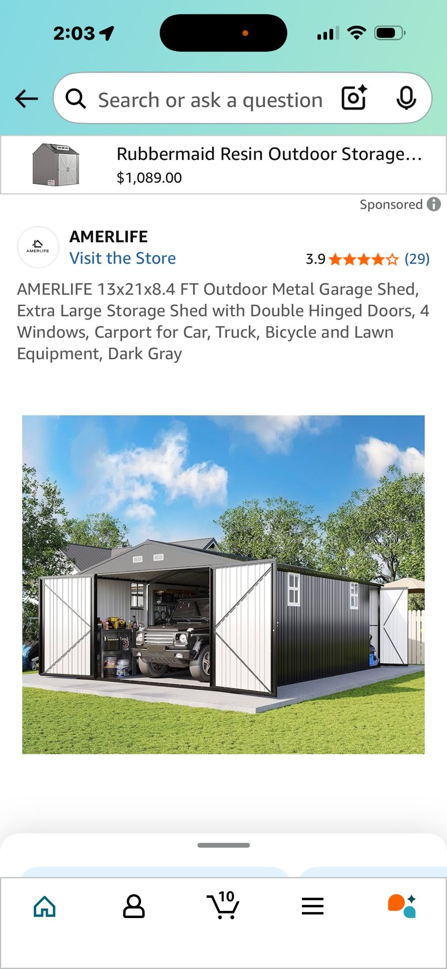 Amerlite Metal Shed