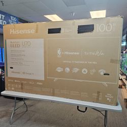 HISENSE 100 INCH ULED QLED TV'S IN STOCK 144HZ FULL ARRAY TOP RATED 100U70N W/WARRANTY - PAYMENT PLANS