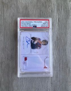 2021 PANINI NATIONAL TREASURES CROSSOVER ROOKIE PATCH AUTOGRAPHS DM DAVIS MILLS