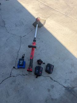 Craftsman Cordless String Trimmer with Batteries and Chargers