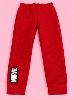 Marvel  Boys Red Jogger Sweatpants