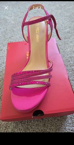 Pazzo Anna Pink Glitter Strappy Heeled Sandals