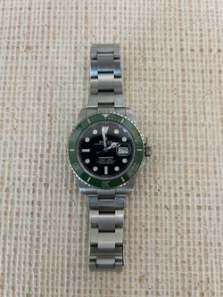 Rolex Submariner Green Bezel Steel Watch