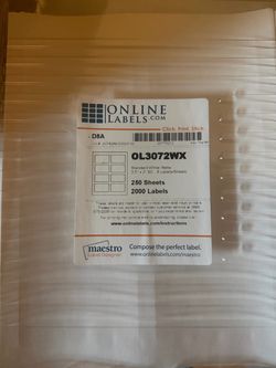 Blank Labels for Printing