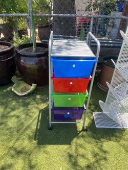 4 drawer rolling storage cart