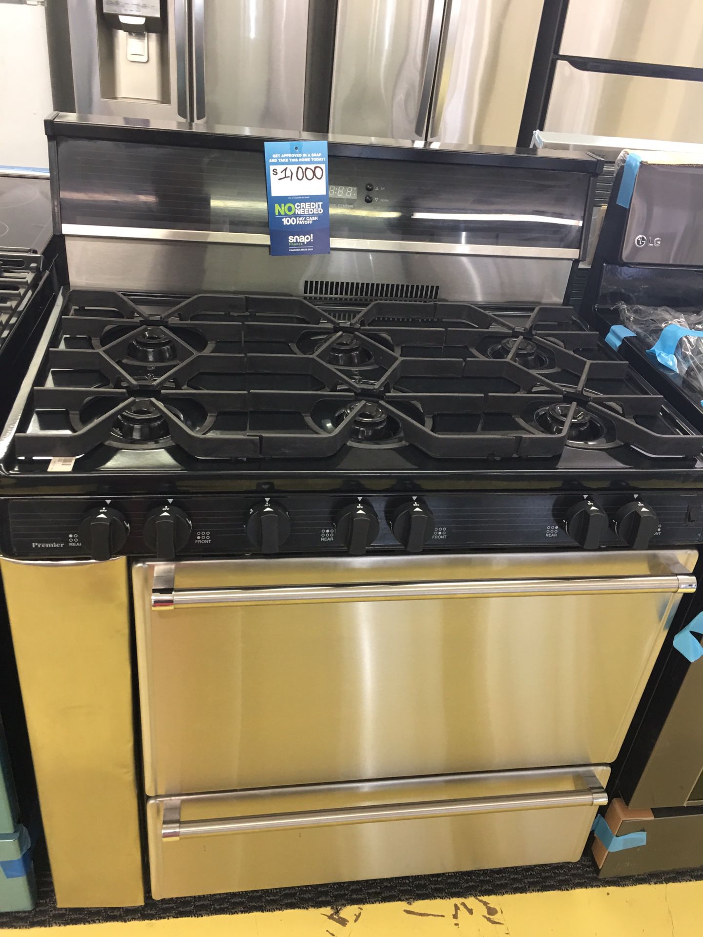 Brand New Stainless Steel Gas Stove 36 Inches With Warranty No Credit Needed