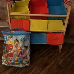 Free Toy Bin Shelf And Toddler Puzzles
