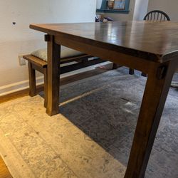 World Market Dining Table And Bench 2000$