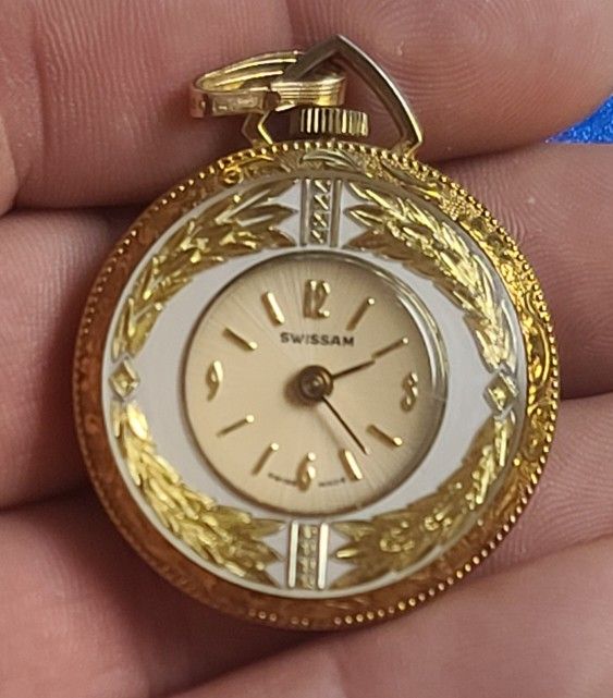 Swiss 14k Gold Watch Pendant