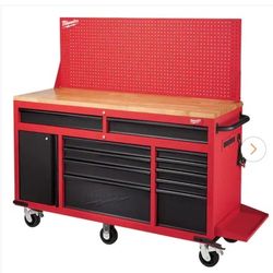 Milwaukee 61 Inch Work Bench Tool Box Peg Board