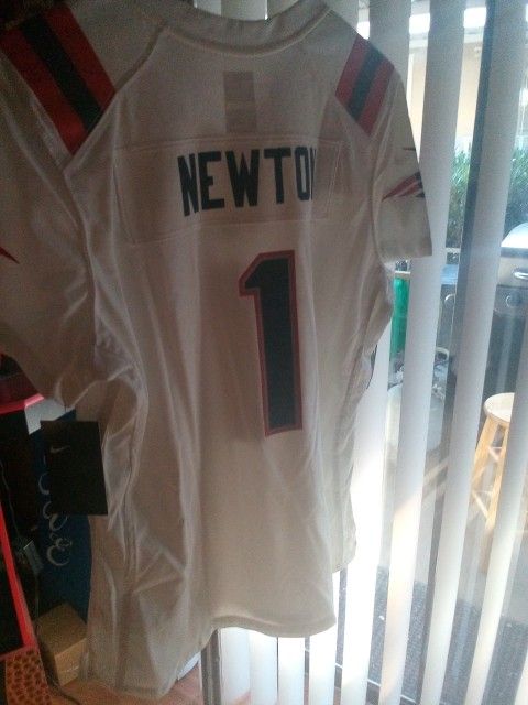 NFL New England Patriots Cam Newton #1 Jersey - Women's Size Large