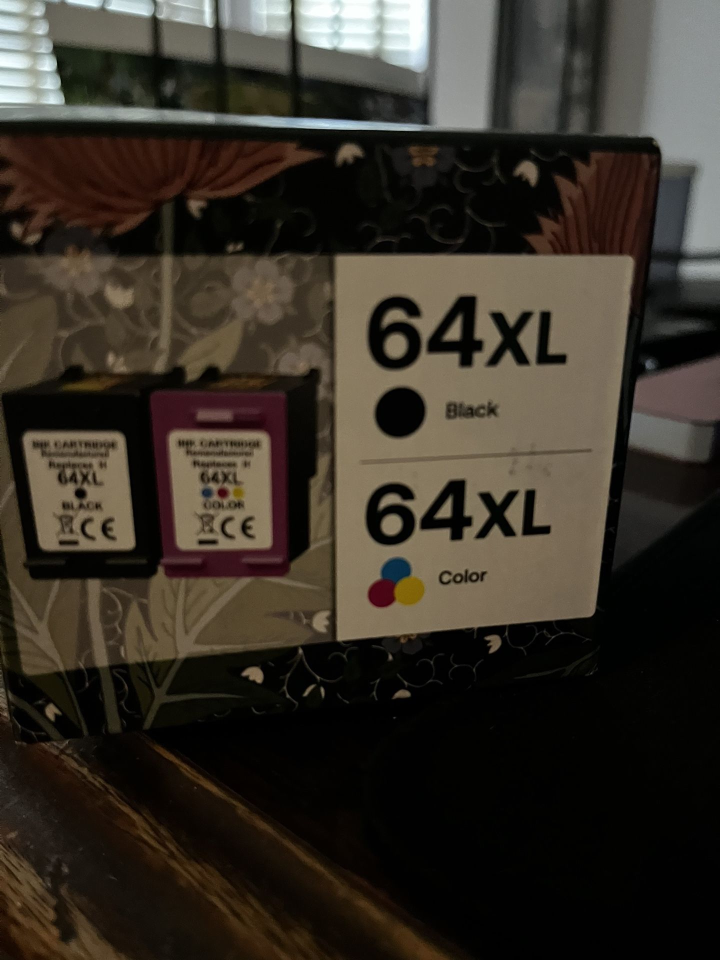 HP Printer Black/Tri-Color 64XL