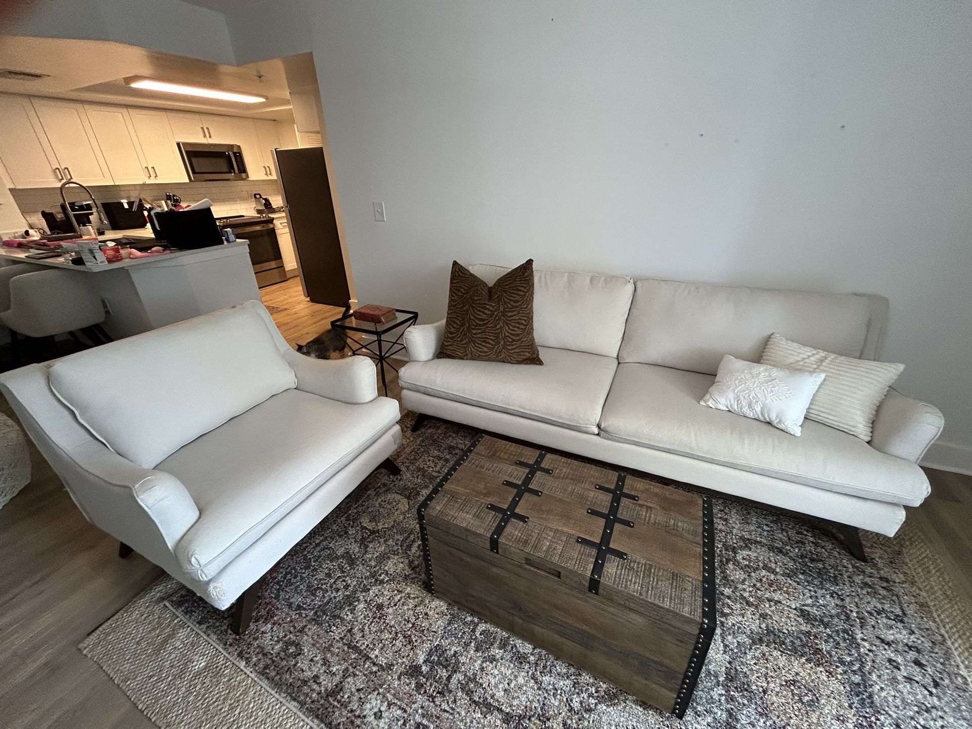 Ivory Upholstery Couch