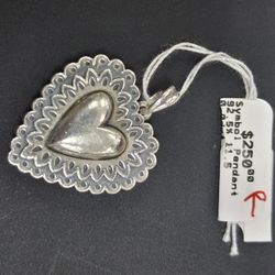 Retired James Avery Heart Pendant