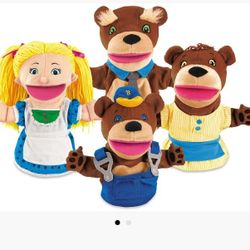 Goldy Locks And Three Bears Hand Puppets