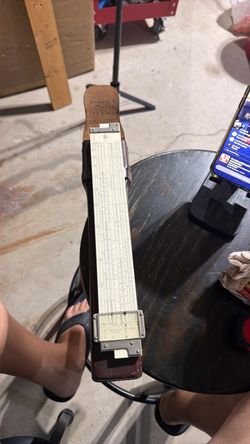 Vintage Slide Rule with Leather Case