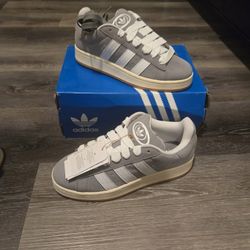 Adidas Campus 00s Grey White Suede HQ8707 Sneakers Men’s 7.5 / Women’s 9 NWT