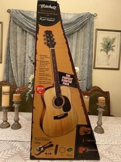Mitchell d120pk acoustic guitar deals