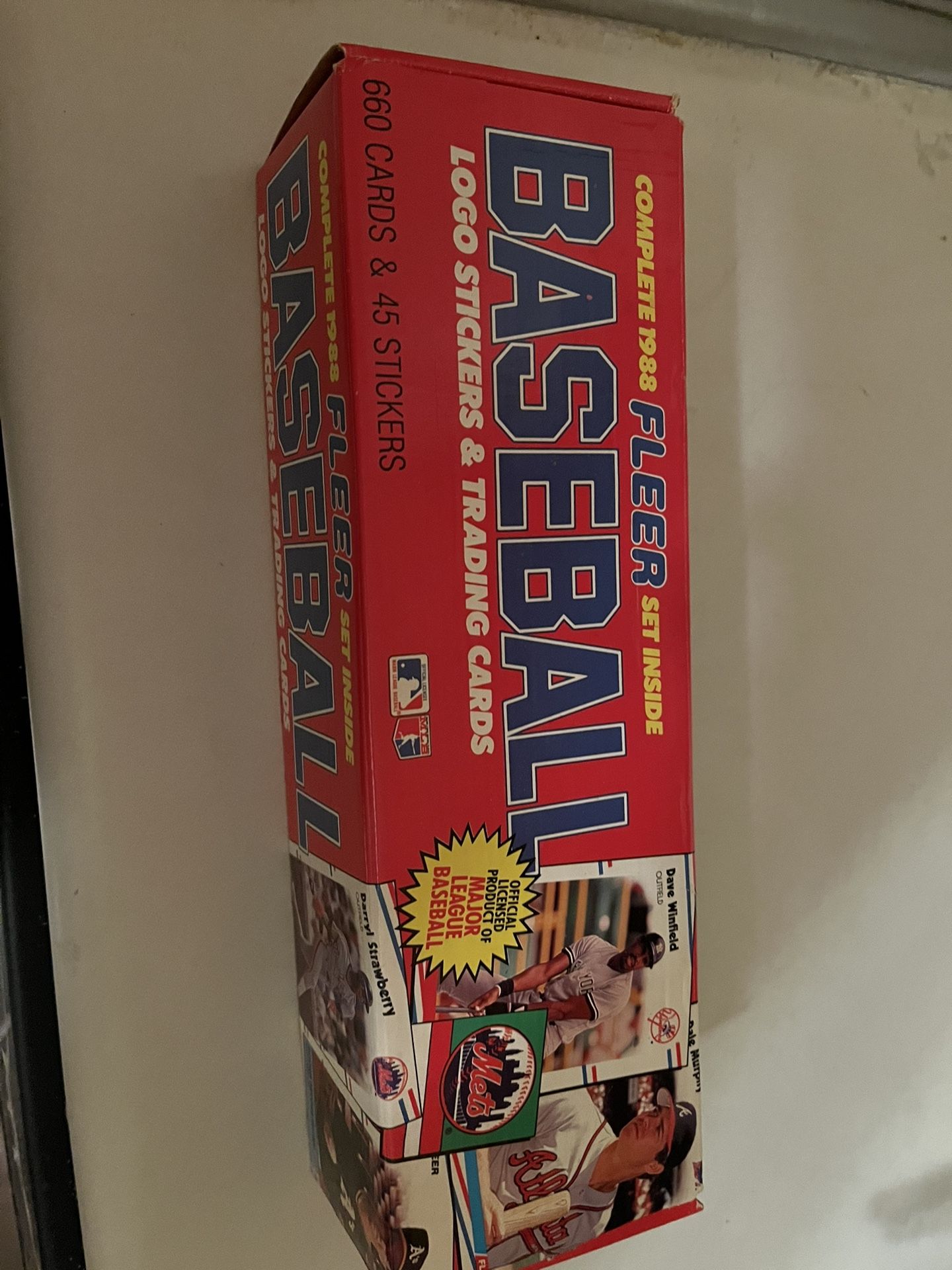 Baseball Logo Stickers & Trading Cards Fleer Complete 1988