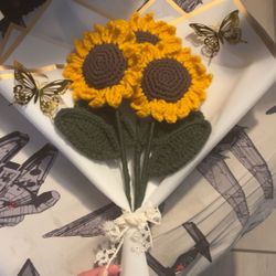 Crochet Sunflowers