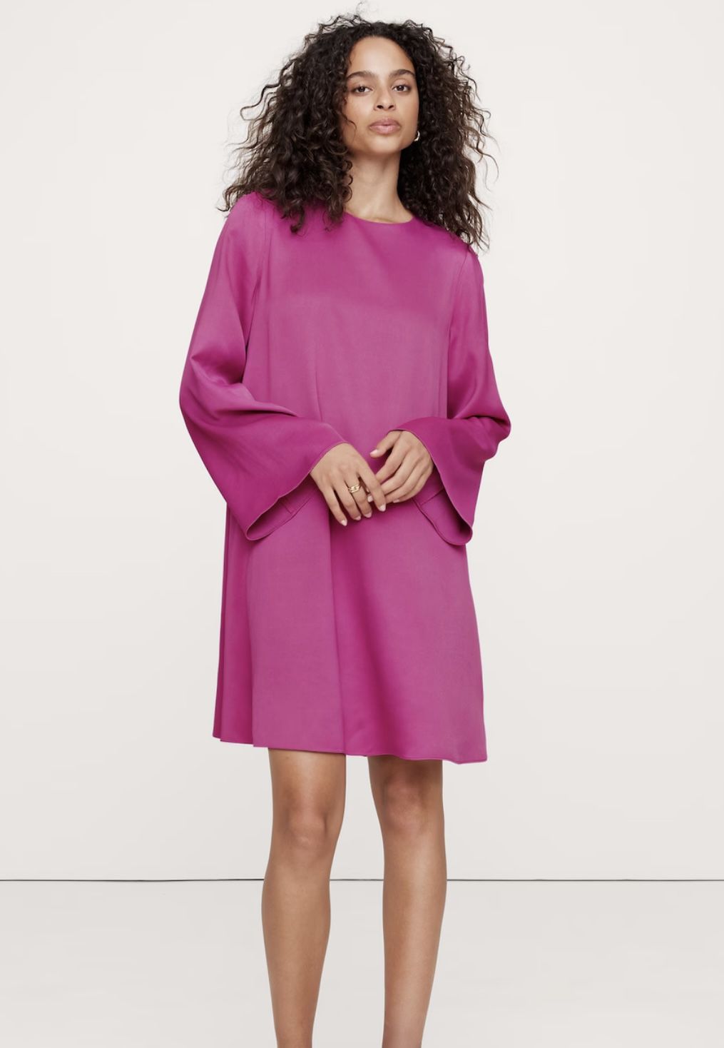 Italian satin Minidress Banana Republic 