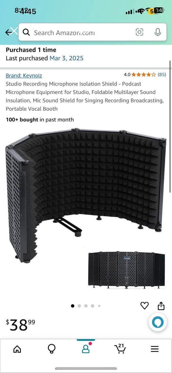 Microphone Isolation Shield