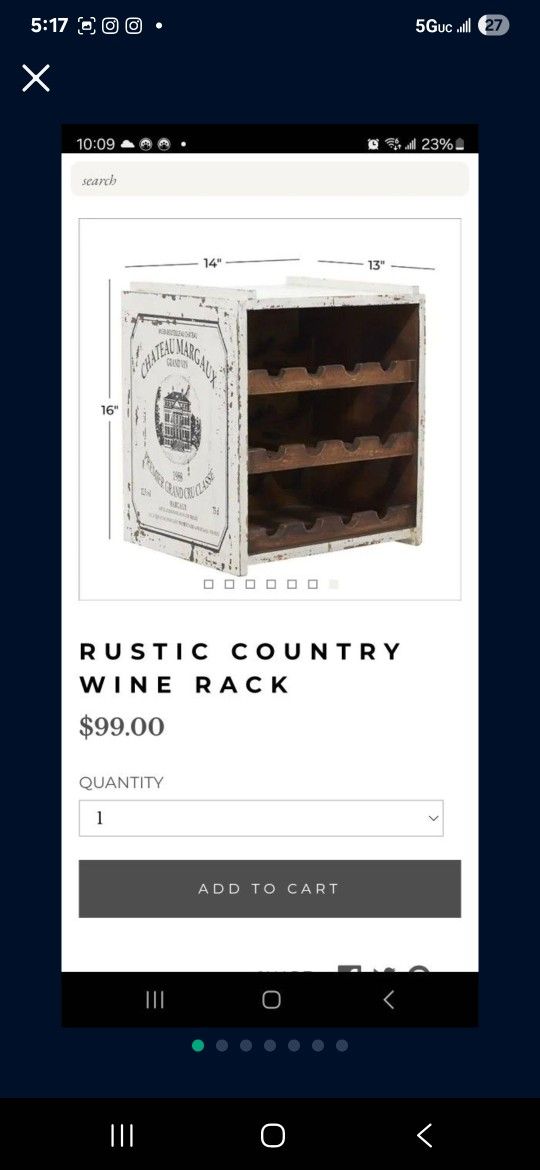 Rustic Wine Rack